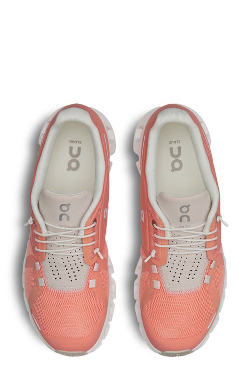 Shop On Cloud 5 Running Shoe In Flamingo/pearl