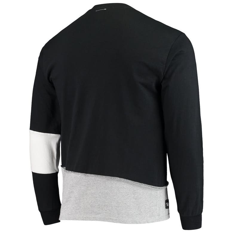 Atlanta Falcons Men's Long Sleeve Angle Tee - Black/White/Grey