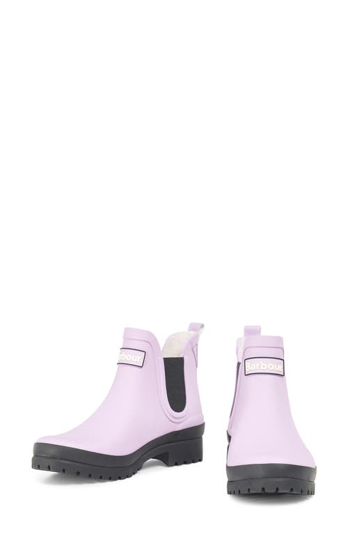 Mallow Wellington Chelsea Boot in Lilac/Black