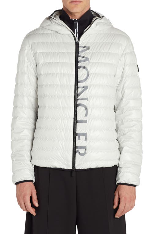 Moncler Lauzet Recycled Micro Ripstop Down Jacket in Ice at Nordstrom, Size 4