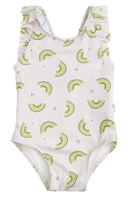 Petit Lem Kiwi One-Piece Swimsuit Cream at Nordstrom,