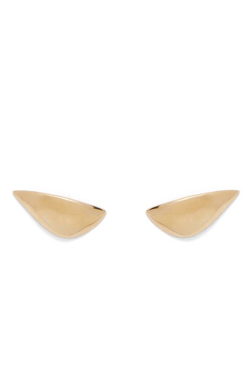 Shop Lady Grey Lobe Earrings In Gold