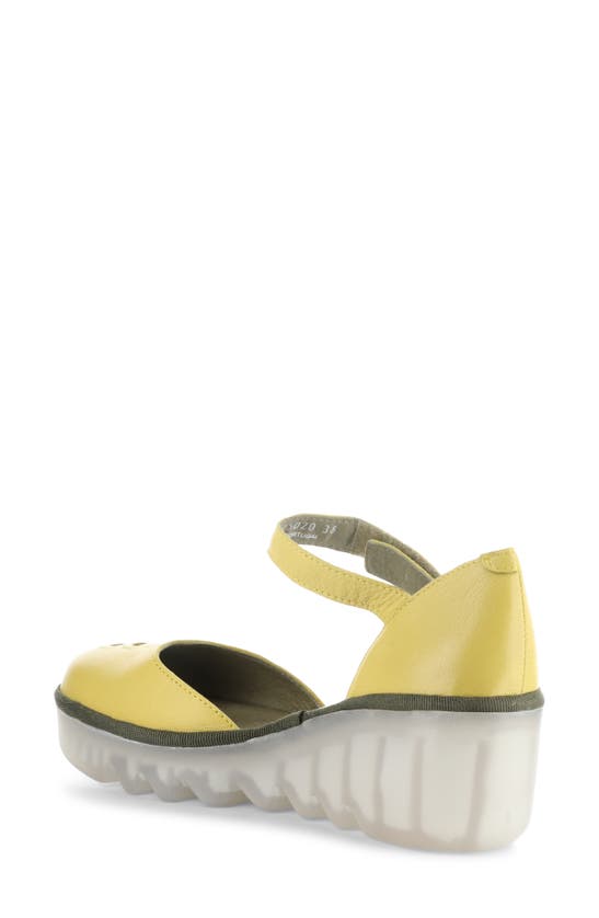 Shop Fly London Biso Wedge Pump In 020 Yellow Ceralin