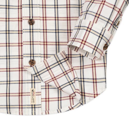 Shop Hope & Henry Baby Boys' Organic Stretch Poplin Shirt, Infant In Homeroom Check