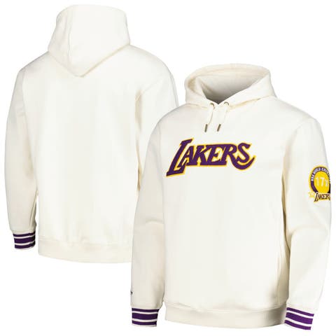 New Era NBA LA Lakers chain stitch full-zip hoodie in black