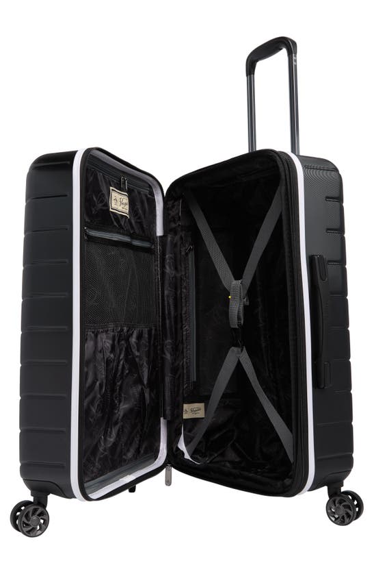 Shop Original Penguin Aero 25" Medium Spinner Suitcase In Black