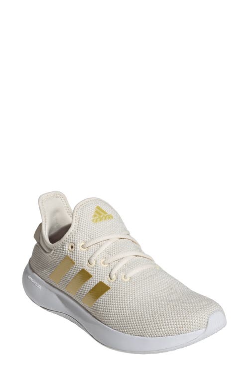 Adidas Originals Adidas Cloadfoam Pure Running Shoe In White/gold Met./white