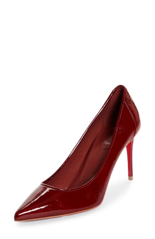 Shop Christian Louboutin Sporty Kate Patent Leather Pump In Brownie/lin Brownie