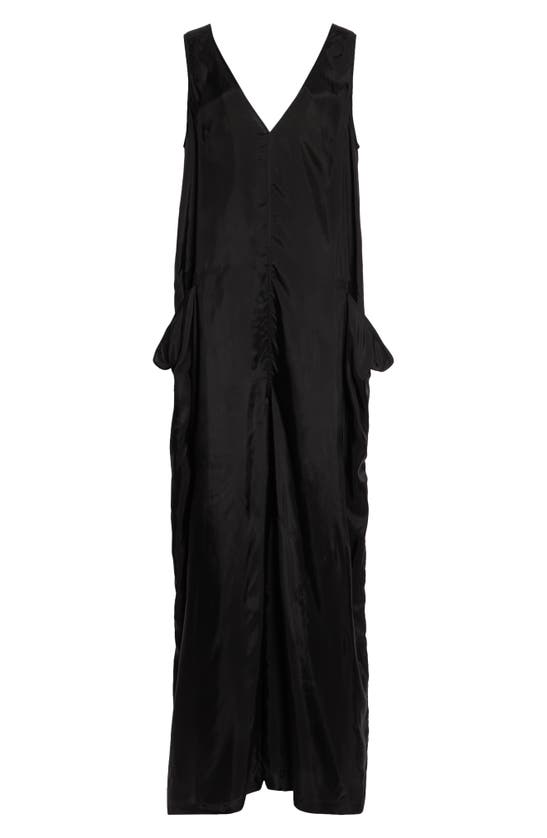 Shop Rick Owens Athena One-shoulder Wide Leg Jumpsuit In Black