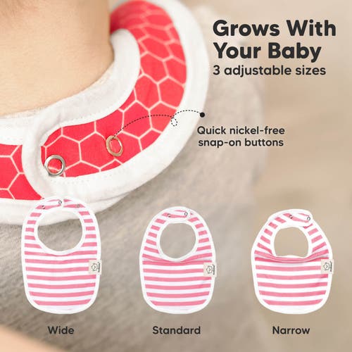 Keababies 8-pack Baby Drool Bibs In Blush