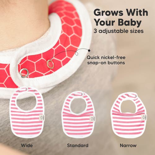 Shop Keababies 8-pack Baby Drool Bibs In Blush