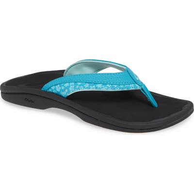 Olukai Ohana Koa Flip Flop, Blue