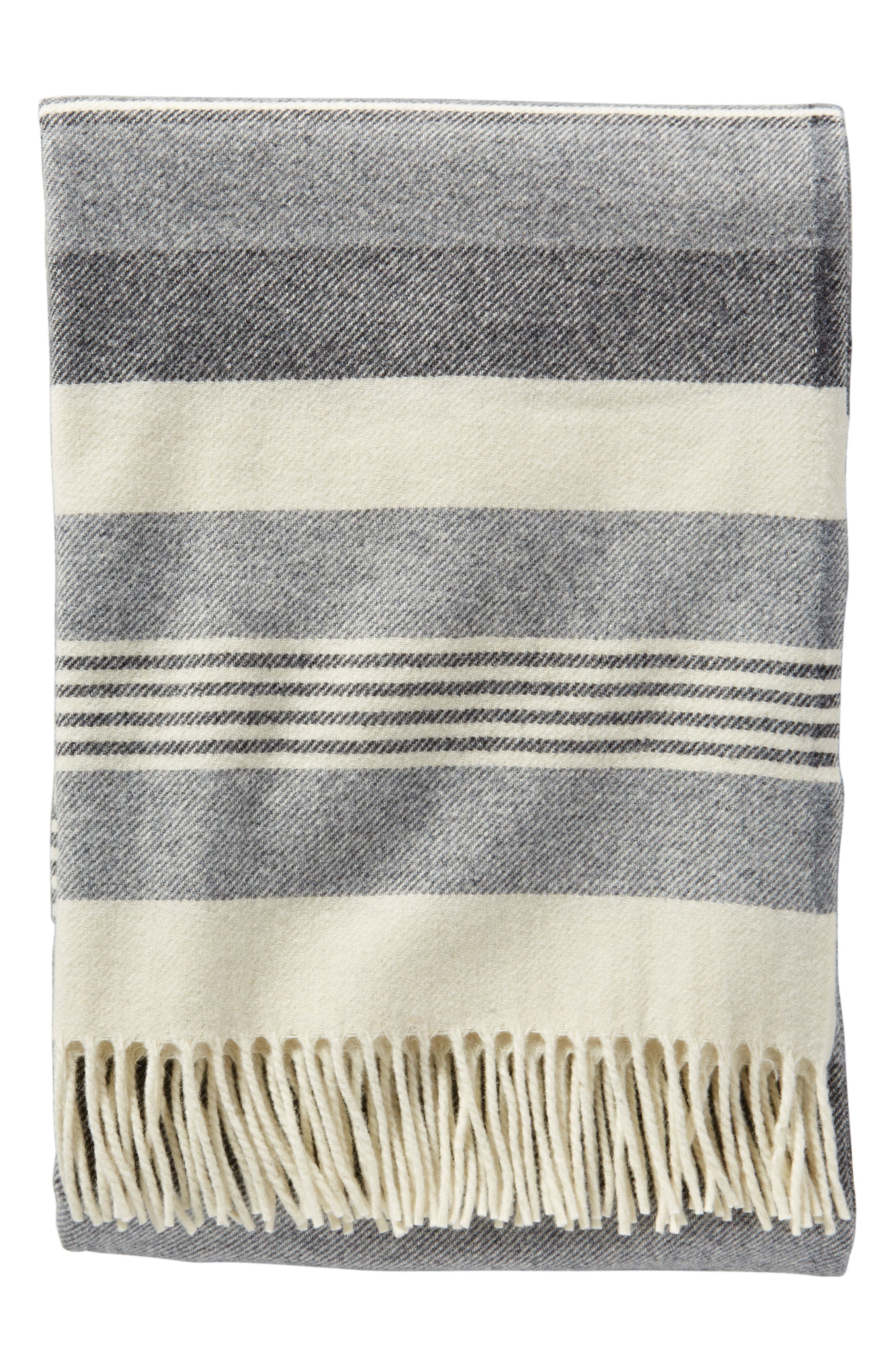 Pendleton Horizon Stripe Lambswool Throw Blanket Nordstrom