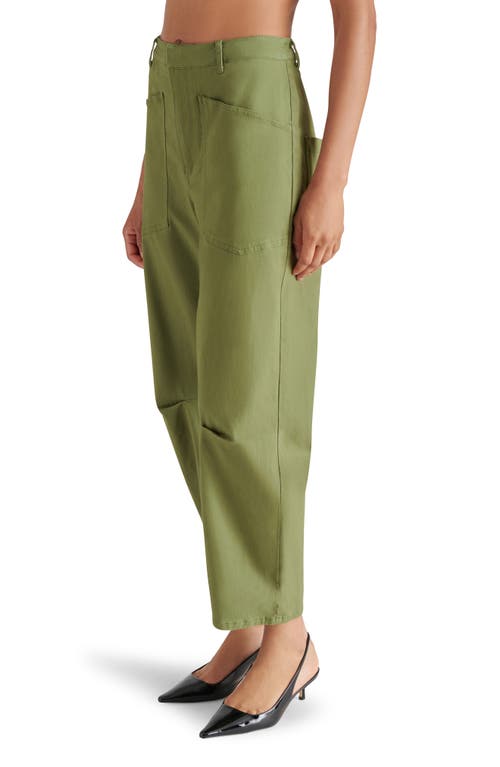 Shop Steve Madden Haniel Barrel Pants In Burnt Olive