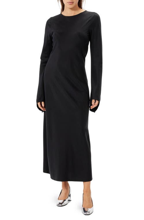 Sasha Long Sleeve Maxi Dress in Black
