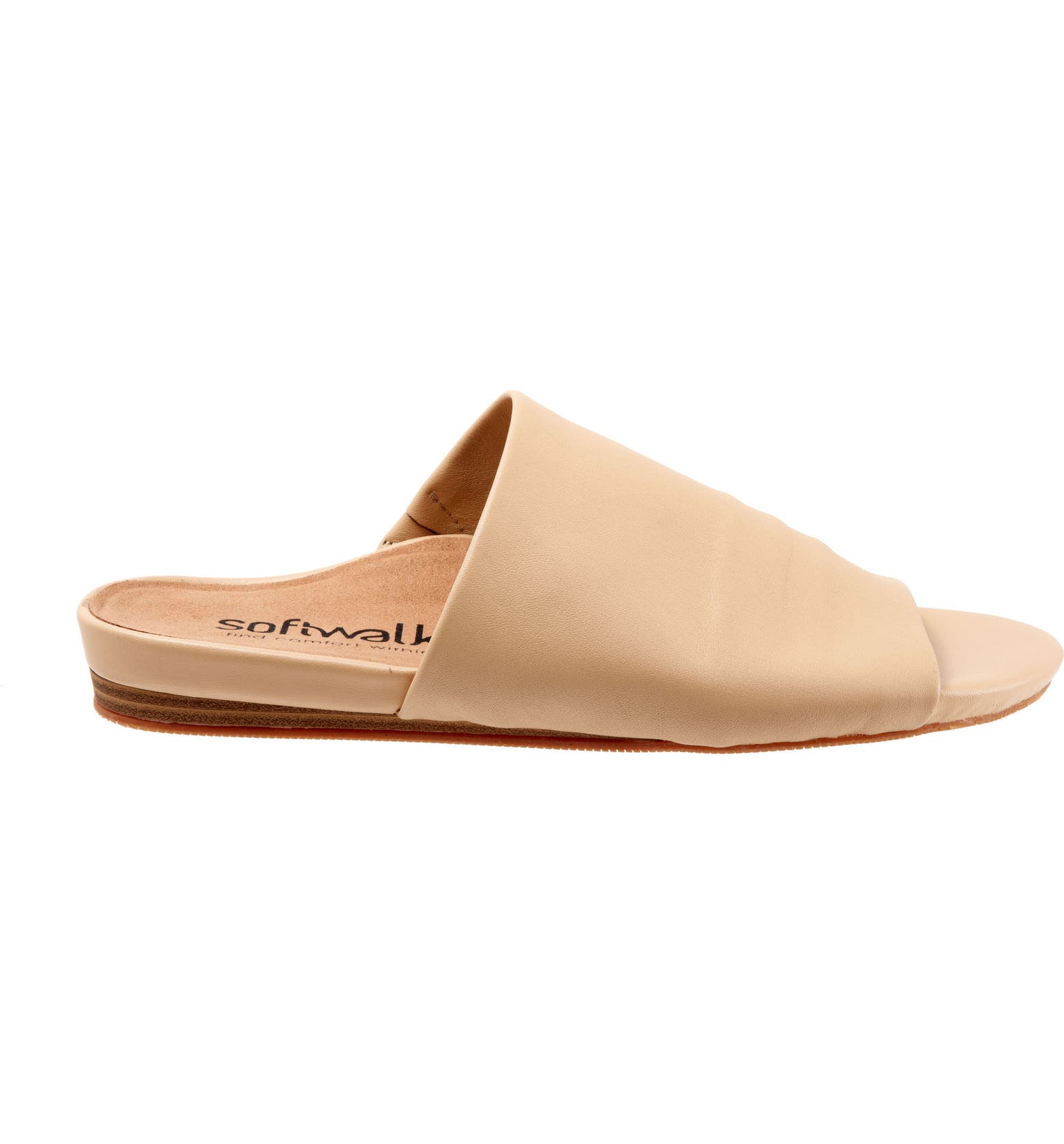 SoftWalk® Camano Leather Slide Sandal (Women) | Nordstrom