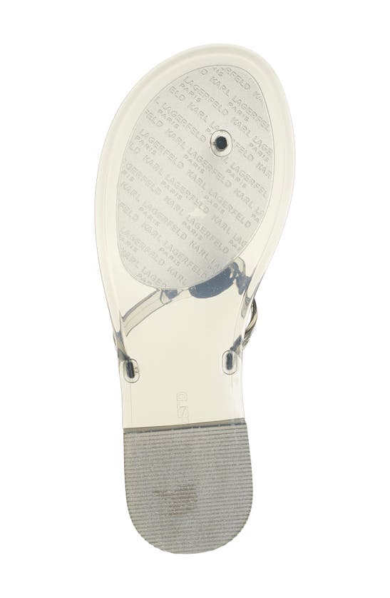 Karl Lagerfeld Wylda Clear Sandal In Smoke