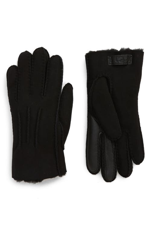 UGG(r) Genuine Shearling Tech Gloves in Black