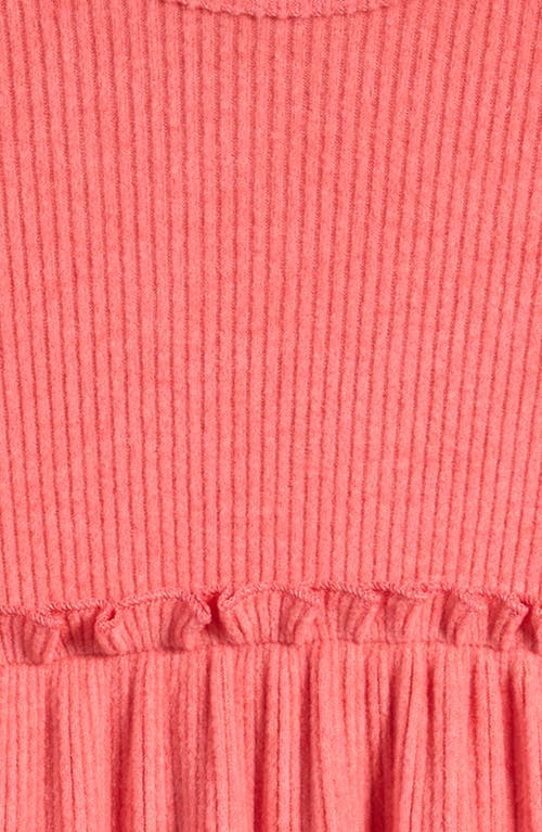 Shop Tucker + Tate Kid's Ruffle Long Sleeve Dress In Coral Sugar