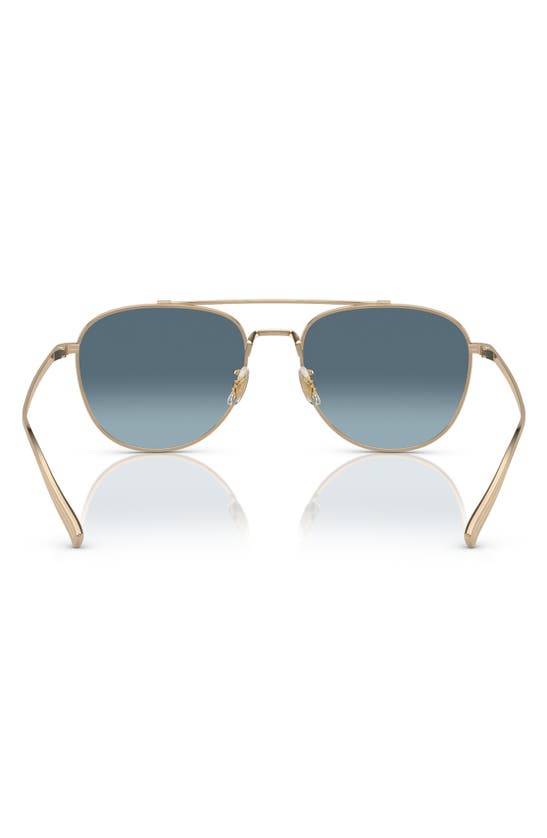 Shop Oliver Peoples Rivetti 55mm Gradient Pilot Sunglasses In Blue Gradient