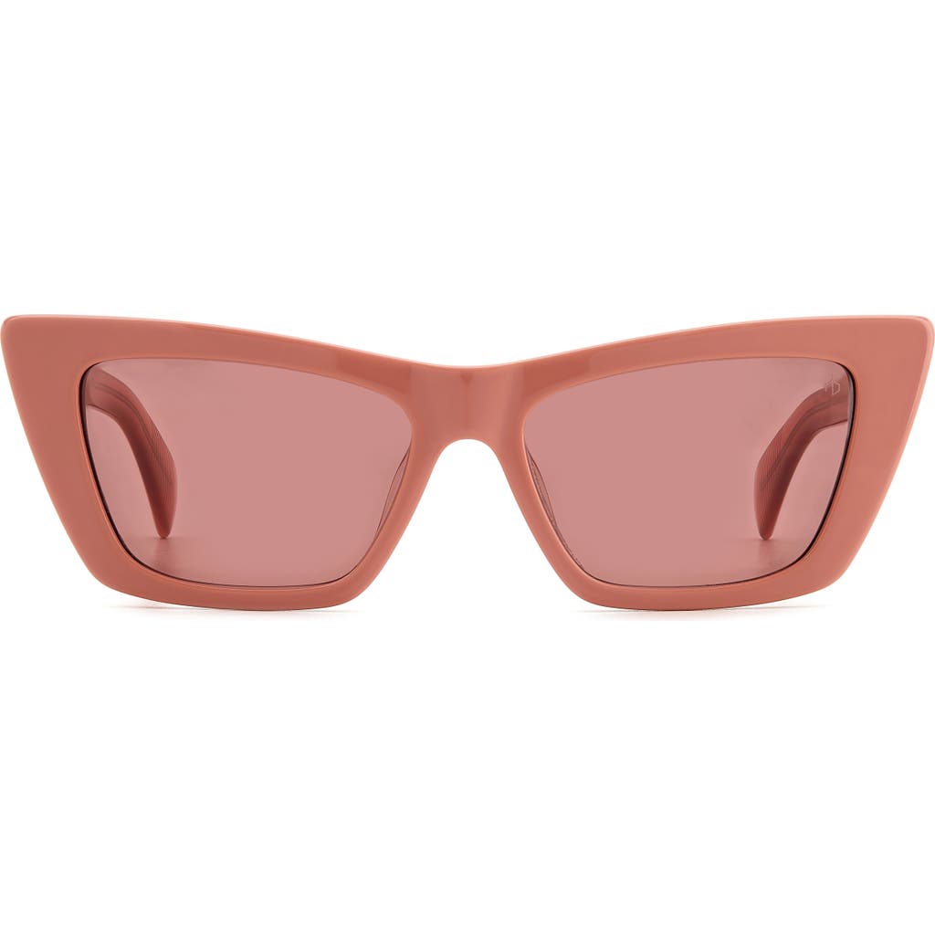 Rag & Bone 53mm Cat Eye Sunglasses In Pink