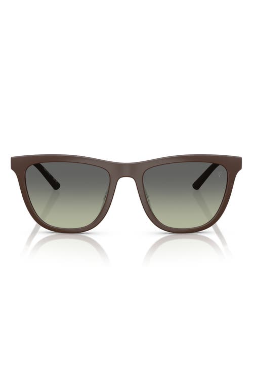 Oliver Peoples 51mm Polarized Pillow Sunglasses In Green