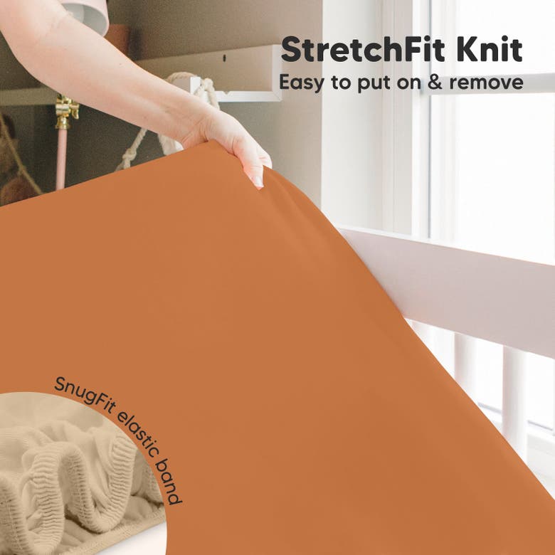 Keababies Isla Fitted Crib Sheets In Rust