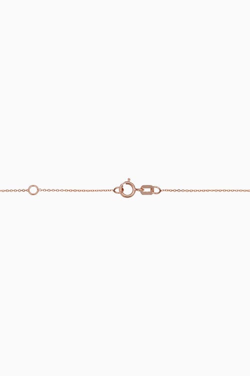 Oradina Women's 14k Rose Solid Gold Central Park Necklace In Rose Gold
