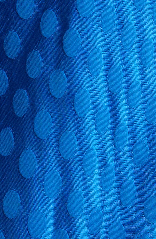 Shop Chelsea28 Jacquard Polka Dot Long Sleeve Romper In Blue Marmara
