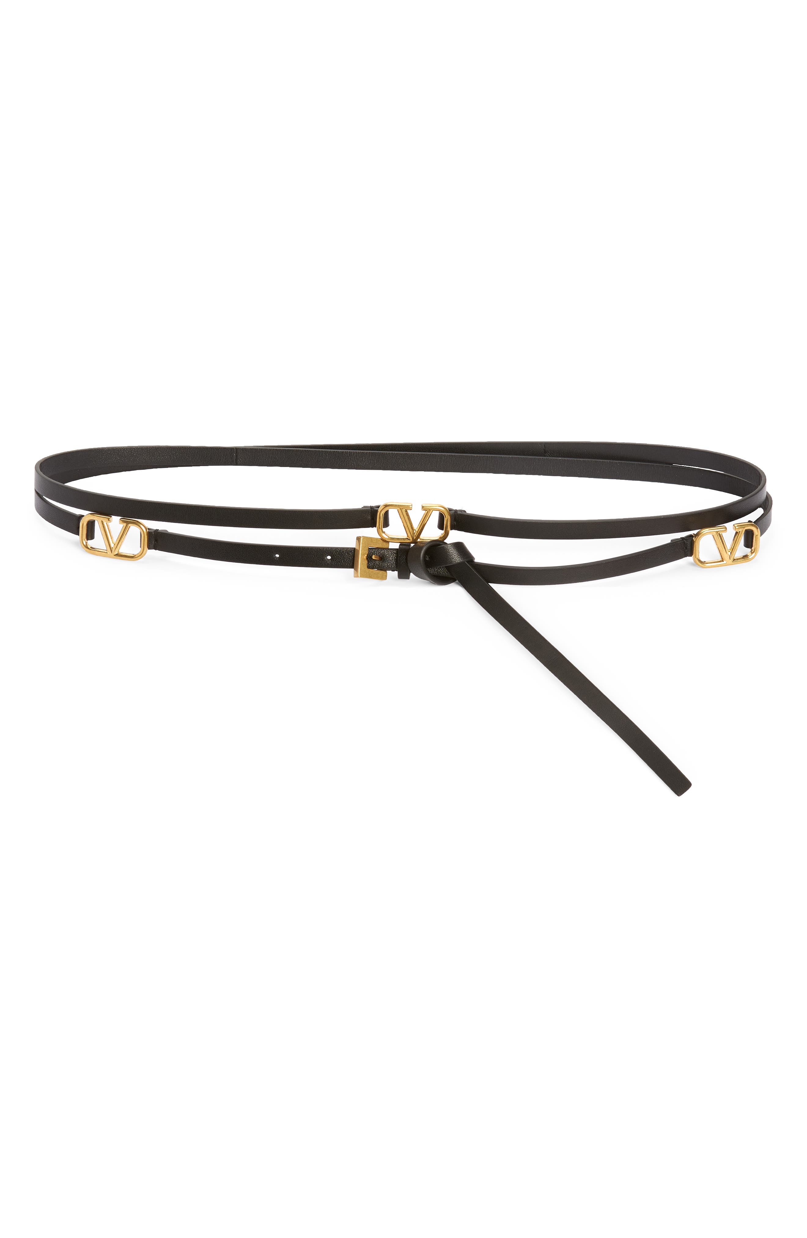 valentino leather wrap belt