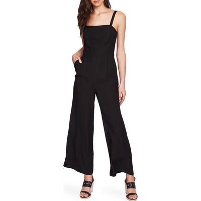 1.state Tie Back Wide Leg Jumpsuit, Black