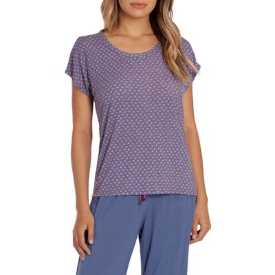 In Bloom By Jonquil Lexie Print Short Sleeve Pajama Top, Blue