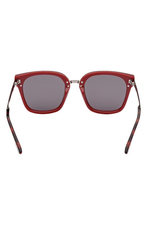 Shop Tom Ford Philippa 68mm Gradient Square Sunglasses In Shiny Bordeaux/smoke