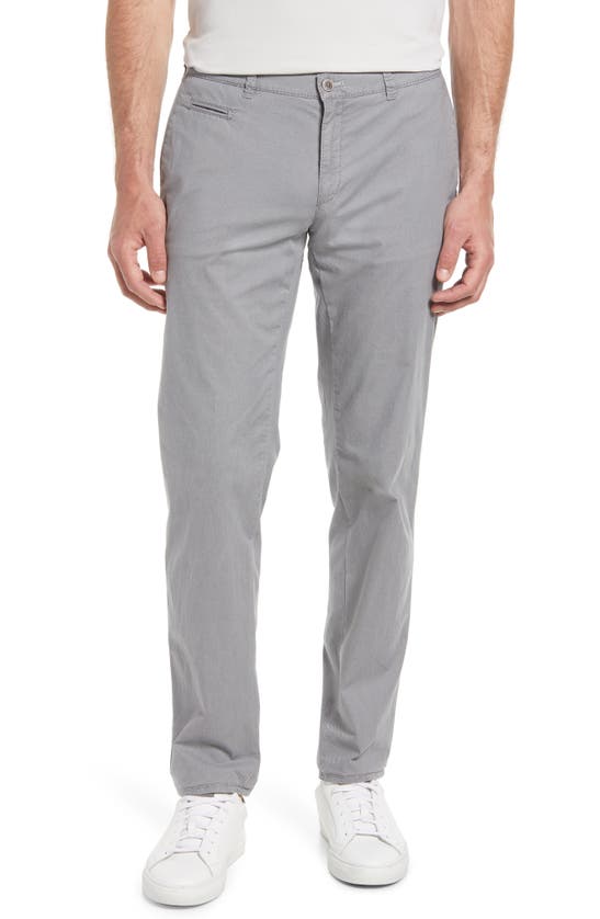 Brax Fabio Stretch Cotton Trousers In 06-silver