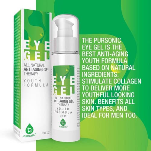 Shop Pursonic All Natural Professional Anti Aging Eye Gel 2 oz In Green