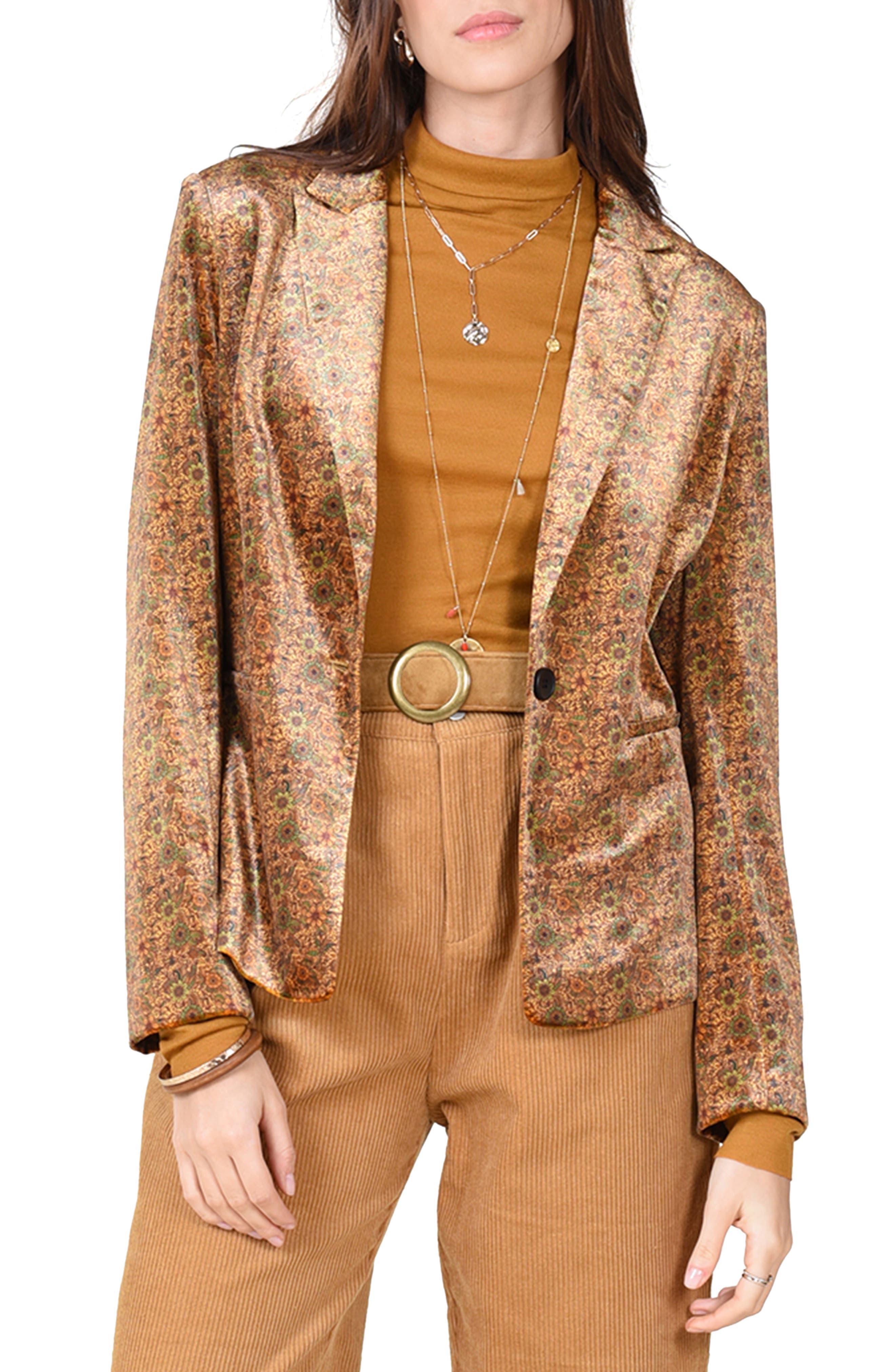 ochre blazer womens