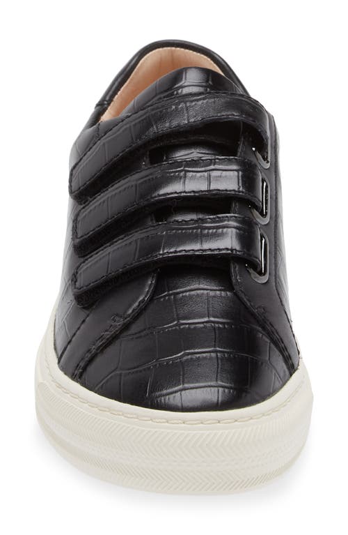 Frankie4 Archer Platform Sneaker In Black Croc