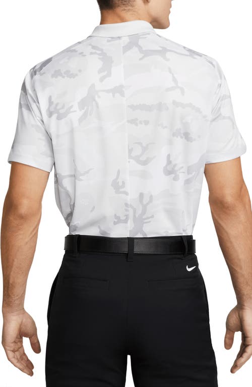 Shop Nike Dri-fit Victory Golf Polo In Photon Dust/white/black