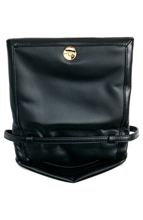 Shop Marni Prisma Leather Crossbody Bag In Black