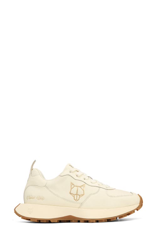 Pacific Genesis Leather Sneaker in Off White-Leather