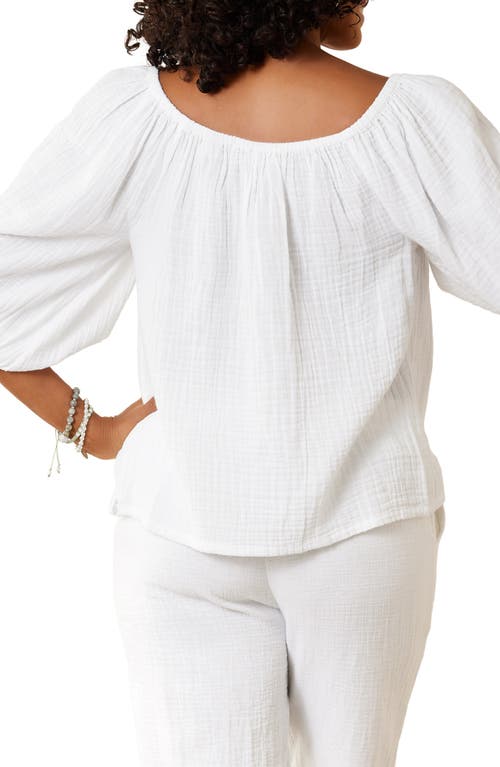 Shop Tommy Bahama Coral Isle Cotton Top In White
