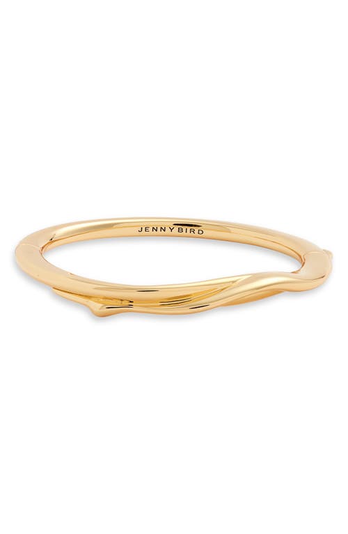 Shop Jenny Bird Collette Bangle Bracelet In High Polish Gold