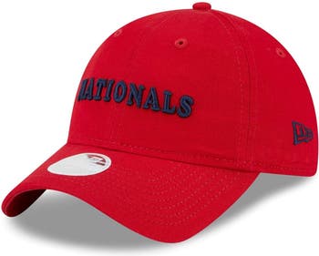 Washington Nationals New Era Women's Chrome Bloom 9TWENTY Adjustable Hat -  Cream