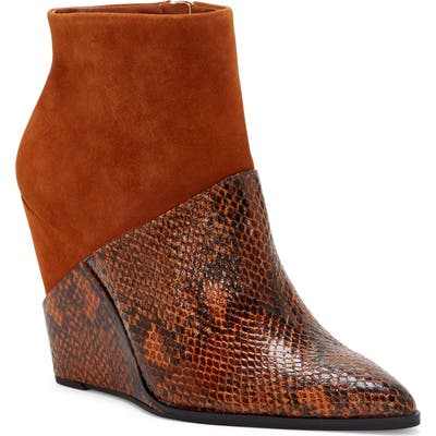 Jessica Simpson Huntera Wedge Bootie- Brown