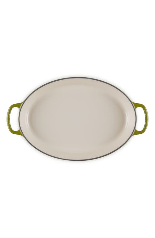 Le Creuset Signature 3 Quart Enameled Cast Iron Oval Baker In Olive