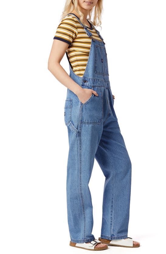 Shop Unionbay Throwback Denim Overalls In Cove Blue