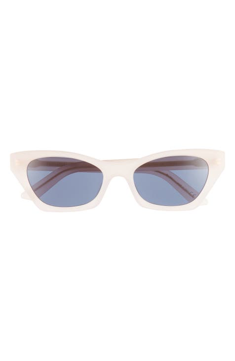 Off-white Atlantic 53mm Rectangular Sunglasses In White Dark Grey