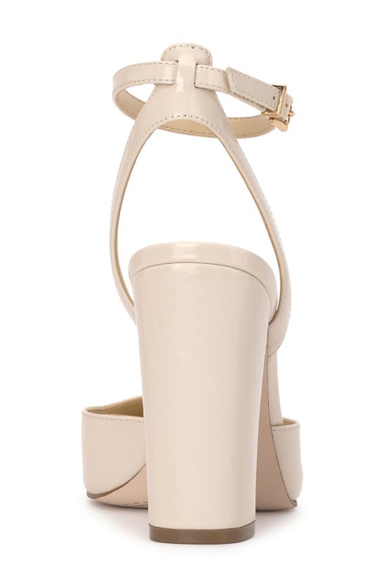 Jessica Simpson Nazela Pointed Toe Ankle Strap Pump In Chalk