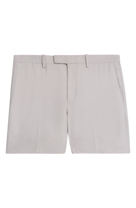 Theory Jarin Linen Blend Shorts In Limestone