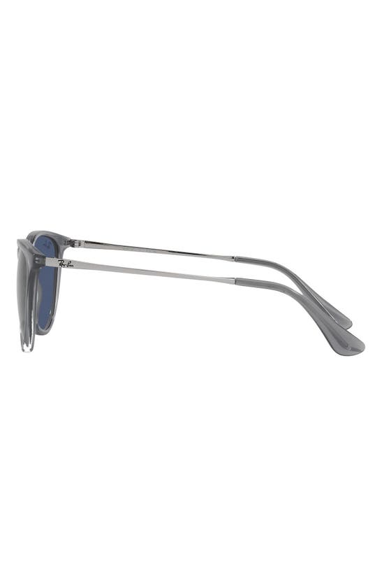 Shop Ray Ban Ray-ban 50mm Jr Round Sunglasses In Dark Blue